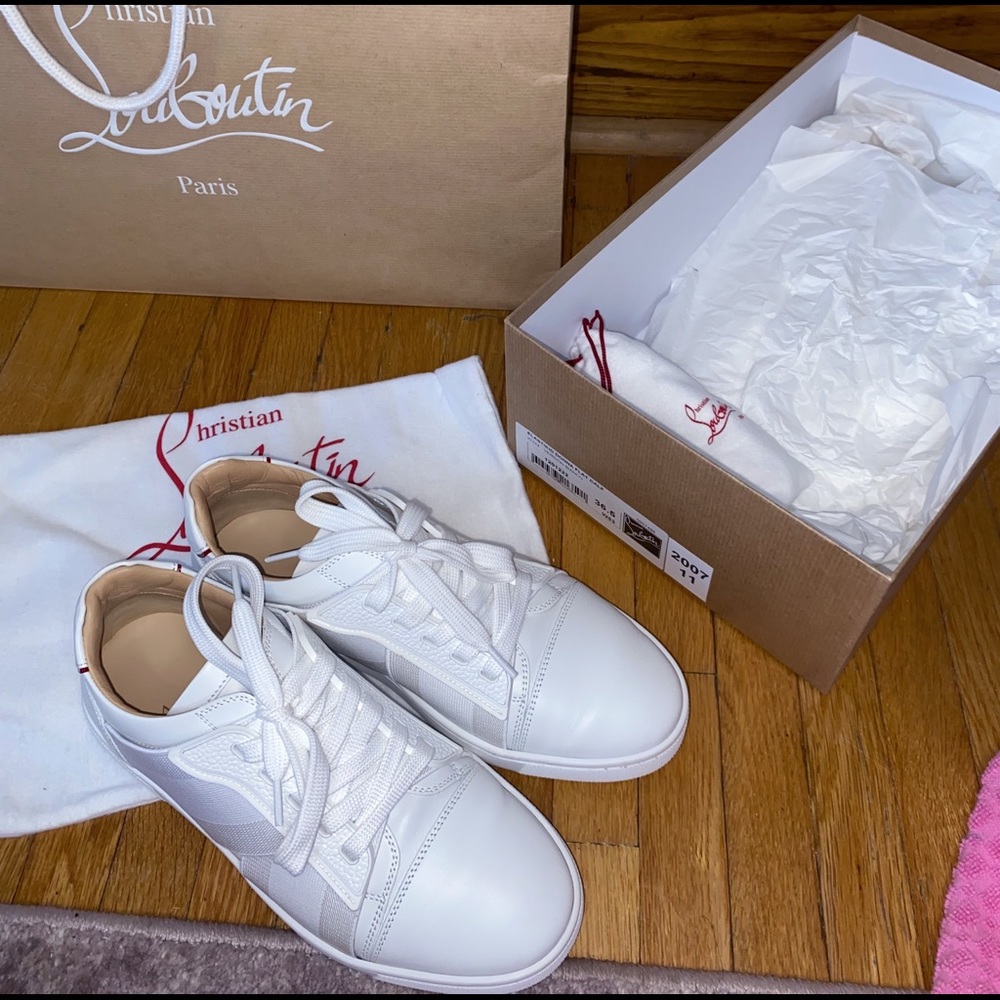 Red bottom sneakers